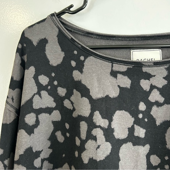 Rachel Hollis Black/Grey Made for More Acid/Stonewash Crewneck Sweatshirt Medium - Picture 3 of 10